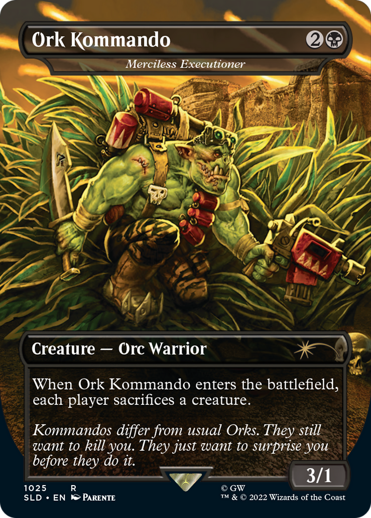 Ork Kommando - Merciless Executioner (Borderless) [Secret Lair Drop Series] - Trinity Hobby