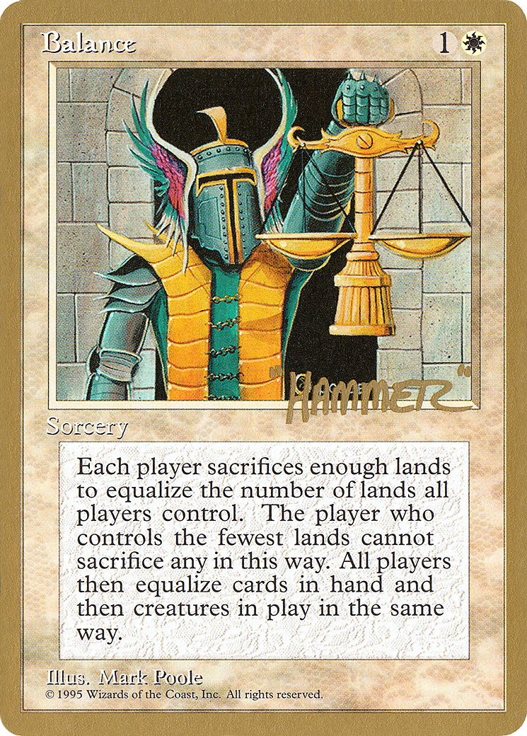 Balance (Shawn "Hammer" Regnier) [Pro Tour Collector Set] - Trinity Hobby