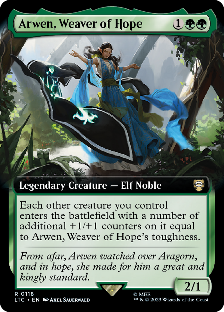 Arwen, Weaver of Hope (Extended Art) [The Lord of the Rings: Tales of Middle-Earth Commander] - Trinity Hobby
