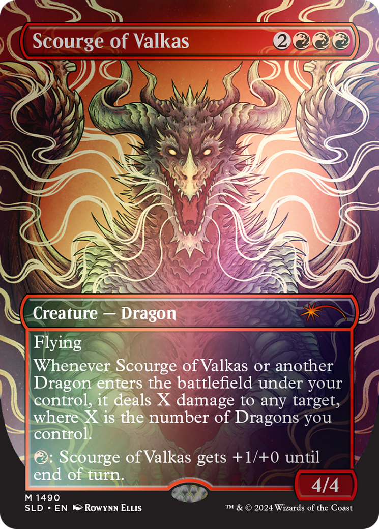 Scourge of Valkas (Rainbow Foil) [Secret Lair Drop Series] - Trinity Hobby