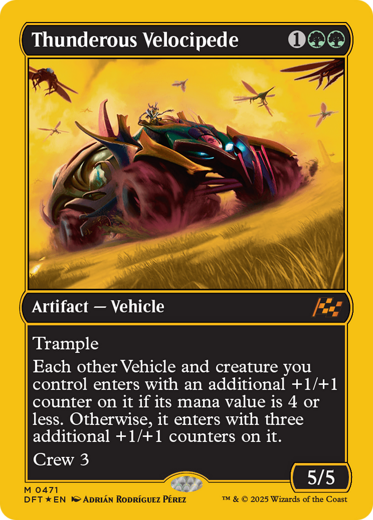Thunderous Velocipede (First-Place Foil) [Aetherdrift] - Trinity Hobby