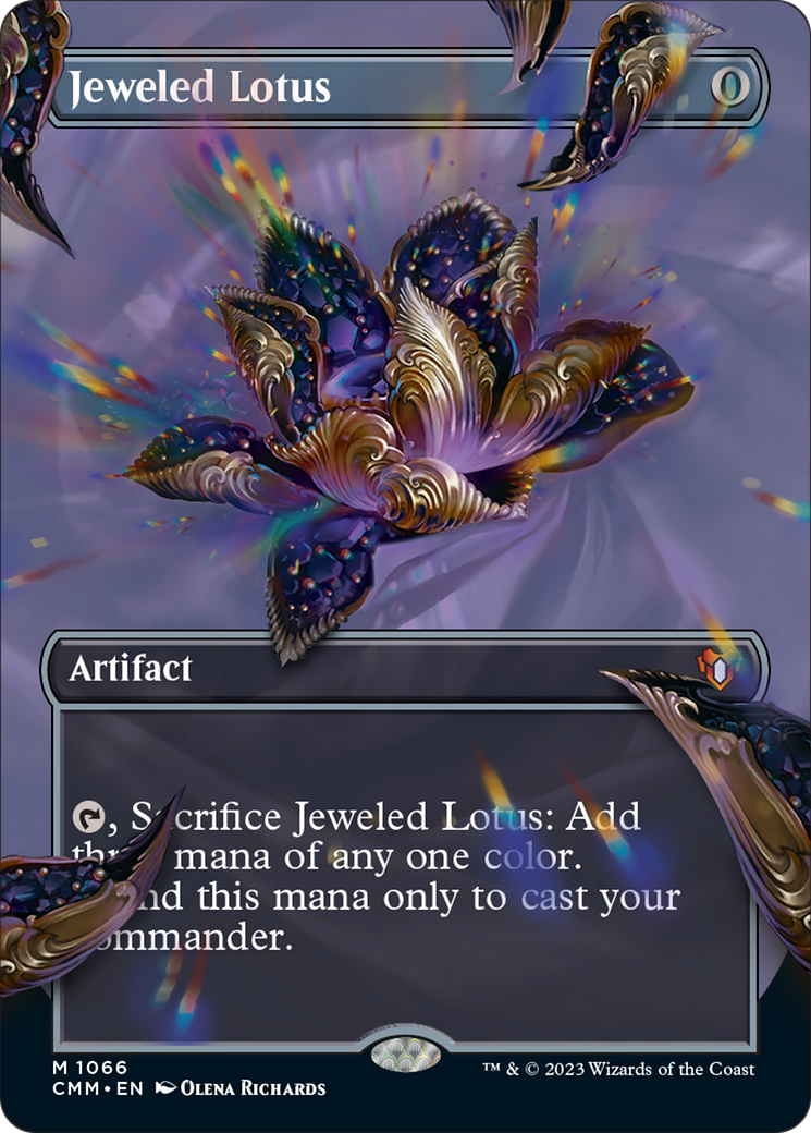 Jeweled Lotus (Borderless Textured Foil Frame Break) [Commander Masters] - Trinity Hobby