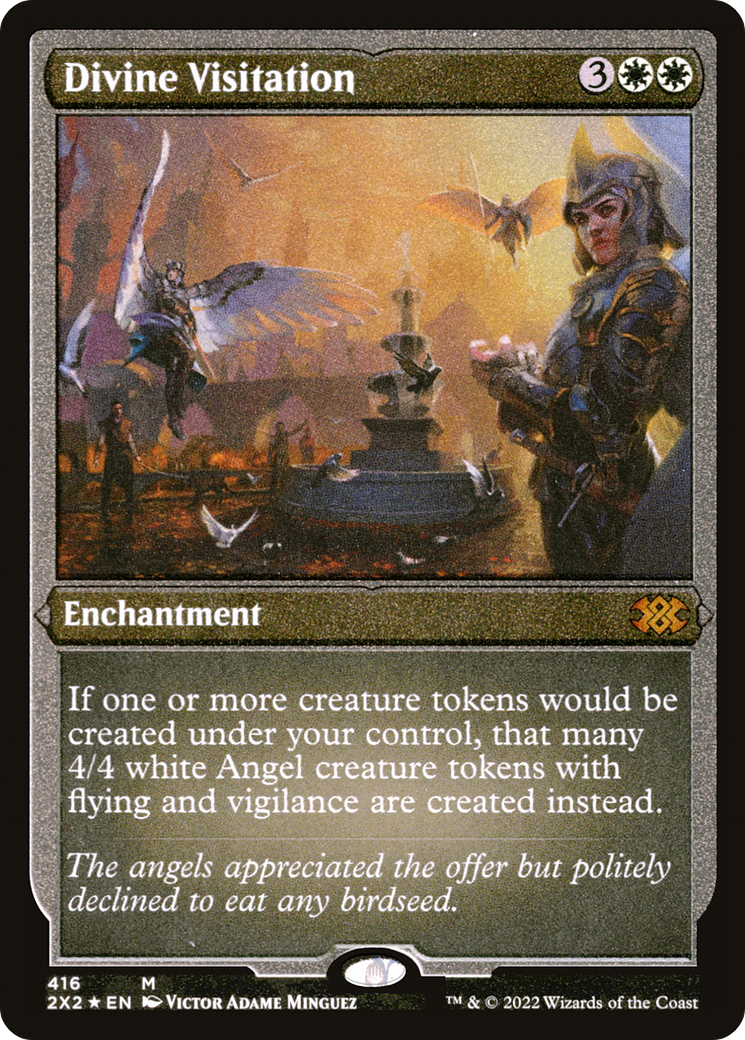 Divine Visitation (Foil Etched)  [Foil]  (2X2-416) - [Double Masters 2022] - Trinity Hobby