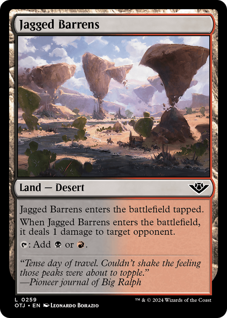 Jagged Barrens [Outlaws of Thunder Junction] - Trinity Hobby