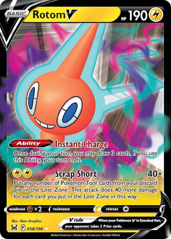 Rotom V (058/196) [Sword & Shield: Lost Origin]