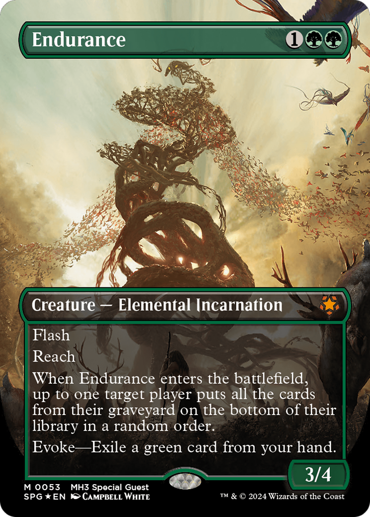 Endurance (Borderless) (Textured Foil) [Modern Horizons 3 Special Guests] - Trinity Hobby