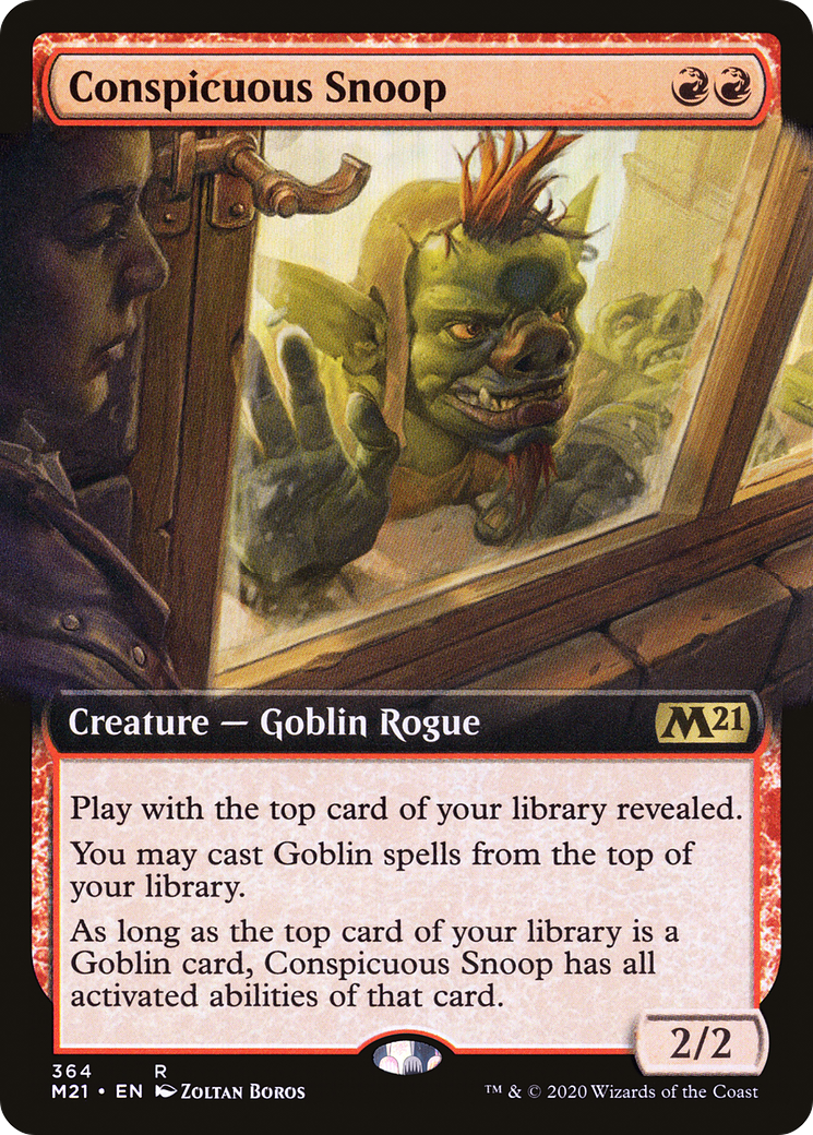 Conspicuous Snoop (Extended Art) [Core Set 2021] - Trinity Hobby