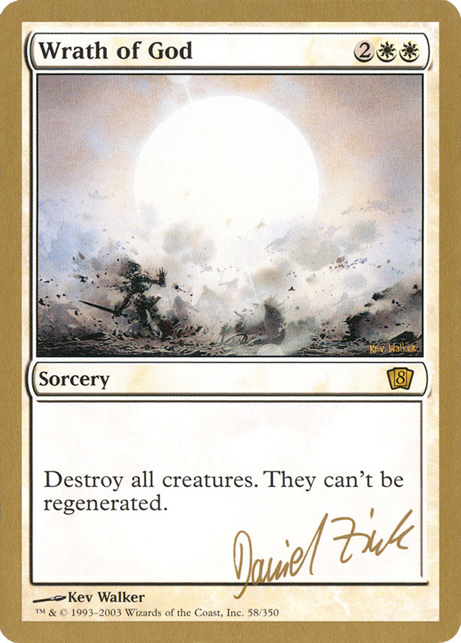 Wrath of God (Daniel Zink) [World Championship Decks 2003] - Trinity Hobby