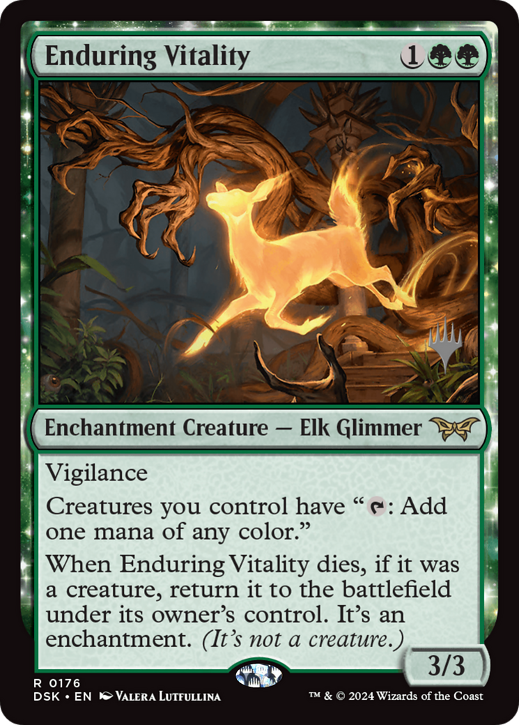 Enduring Vitality (Promo Pack) [Duskmourn: House of Horror Promos] - Trinity Hobby