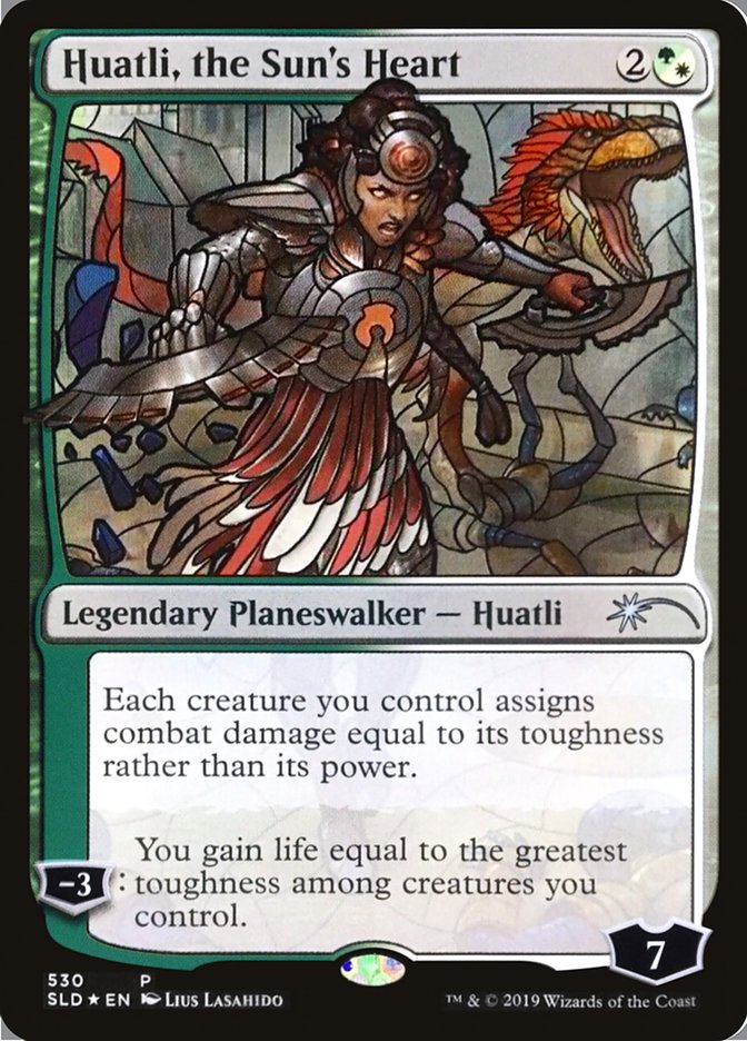 Huatli, the Sun's Heart (Stained Glass) [Secret Lair Drop Promos] - Trinity Hobby