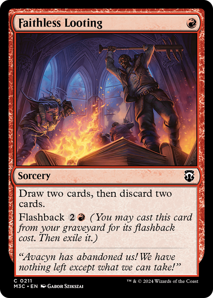 Faithless Looting (Ripple Foil) [Modern Horizons 3 Commander] - Trinity Hobby