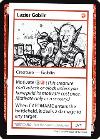 Lazier Goblin (2021 Edition) [Mystery Booster Playtest Cards] - Trinity Hobby