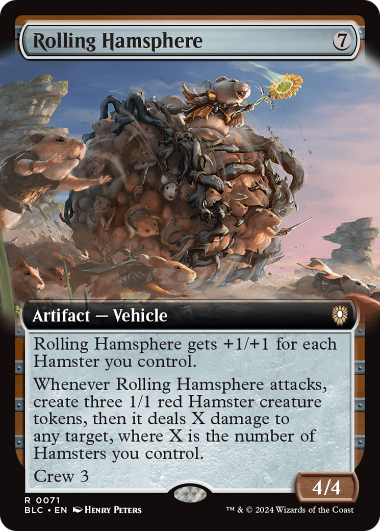 Rolling Hamsphere (Extended Art) [Bloomburrow Commander] - Trinity Hobby