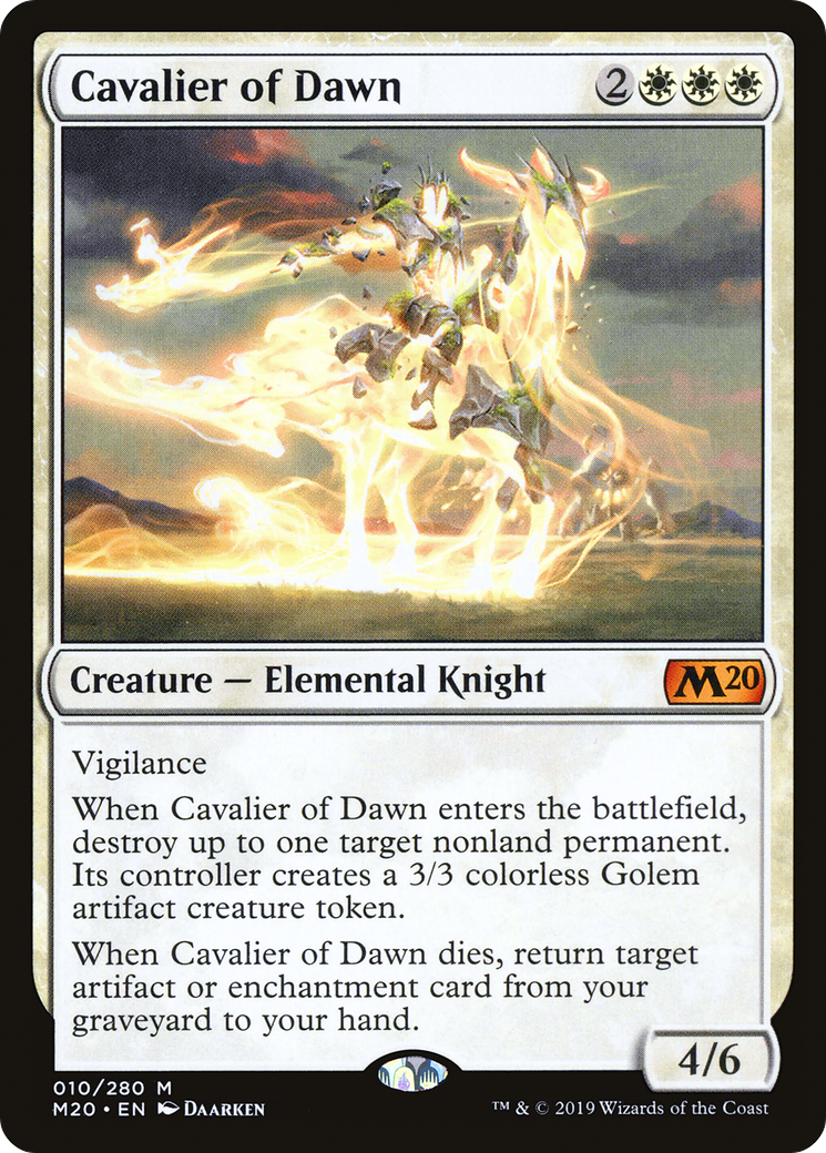 Cavalier of Dawn [Core Set 2020] - Trinity Hobby