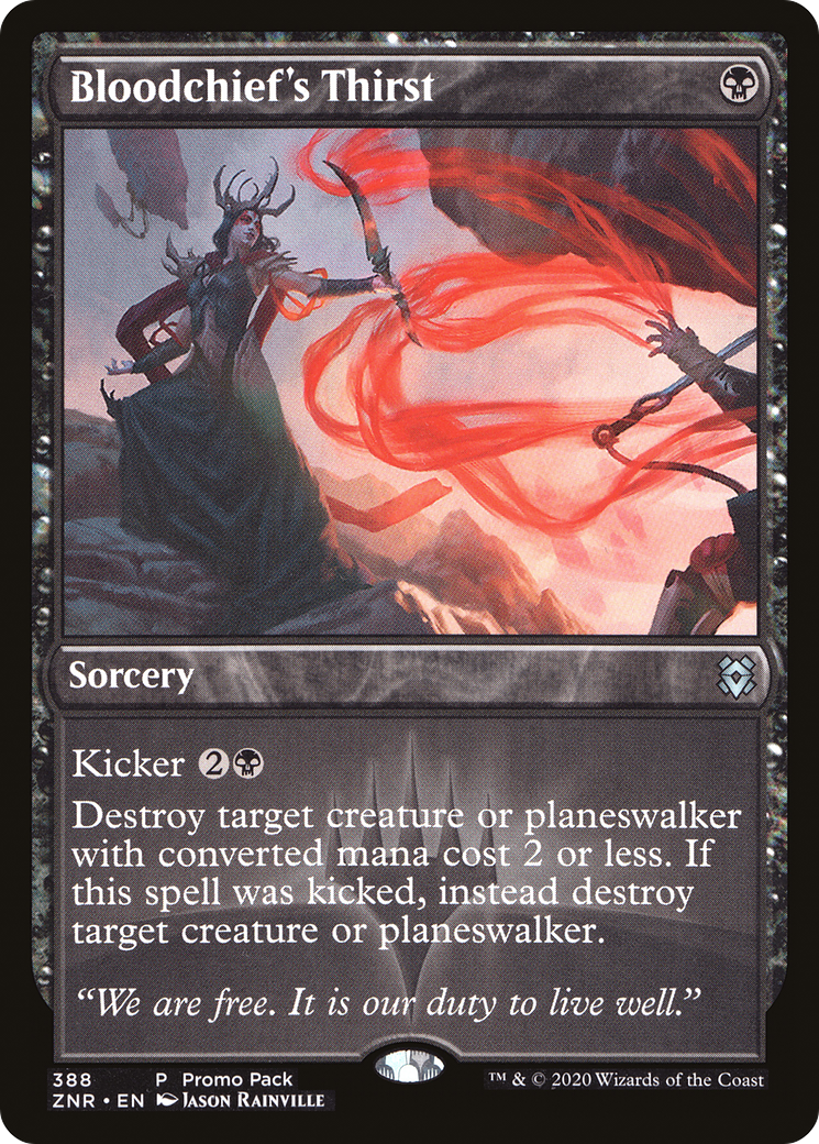 Bloodchief's Thirst (Promo Pack) [Zendikar Rising Promos] - Trinity Hobby