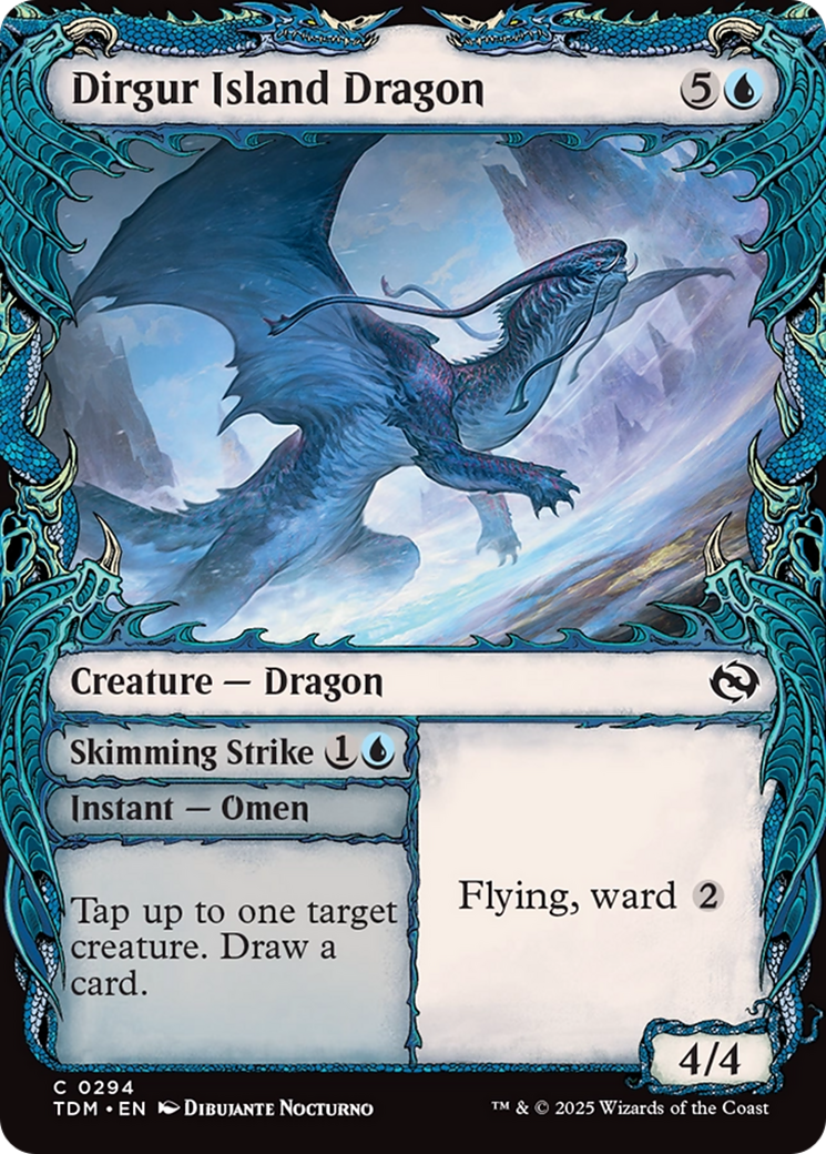 Dirgur Island Dragon // Skimming Strike  (TDM-294) - [Tarkir: Dragonstorm]: (Showcase)