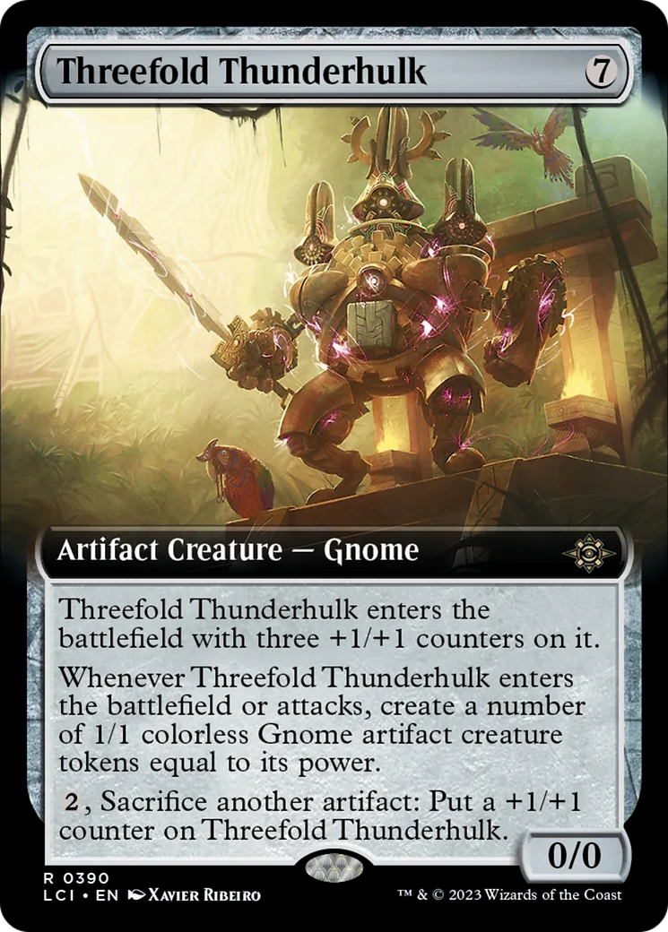 Threefold Thunderhulk (Extended Art) [The Lost Caverns of Ixalan] - Trinity Hobby