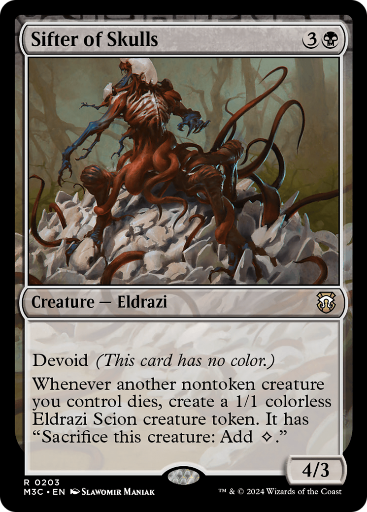 Sifter of Skulls  [Foil]  (M3C-203) - [Modern Horizons 3 Commander]: (devoid) - Trinity Hobby