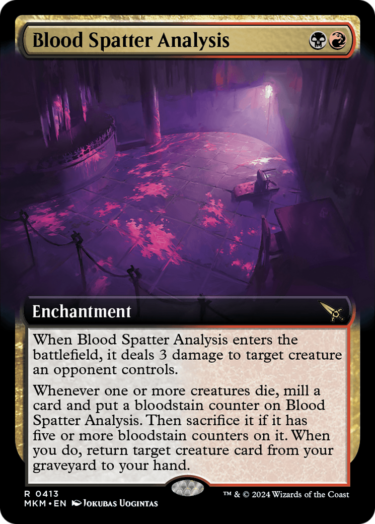 Blood Spatter Analysis (Extended Art) [Murders at Karlov Manor] - Trinity Hobby