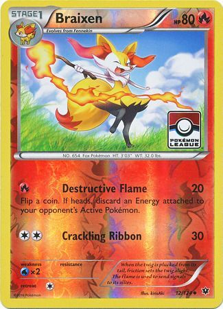 Braixen (12/124) (League Promo) [XY: Fates Collide] - Trinity Hobby