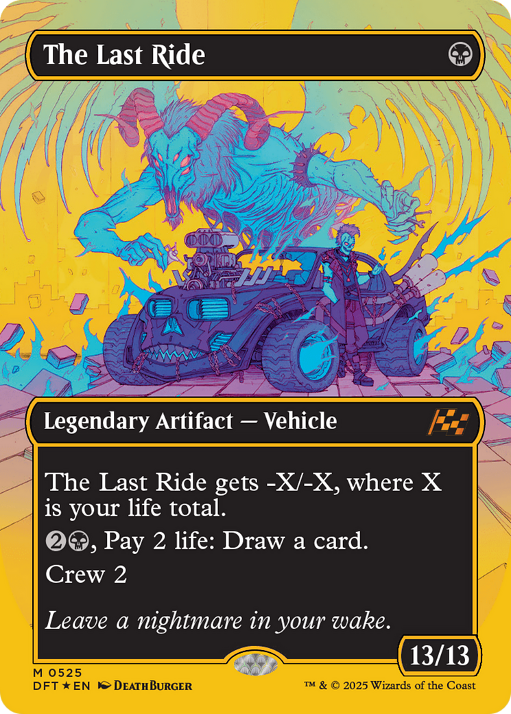 The Last Ride (Borderless) (First-Place Foil) [Aetherdrift] - Trinity Hobby