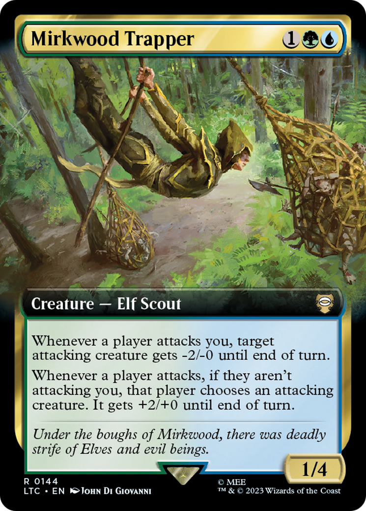 Mirkwood Trapper (LTC-144) - [Tales of Middle-earth Commander]: (Extended Art) Foil - Trinity Hobby