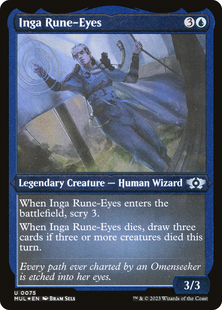 Inga Rune-Eyes (Foil Etched)  [Foil]  (MUL-075) - [Multiverse Legends] - Trinity Hobby