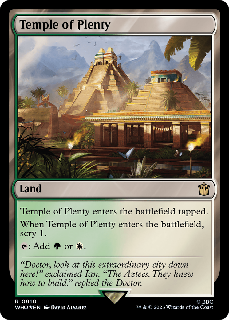 Temple of Plenty (Surge Foil) [Doctor Who] - Trinity Hobby