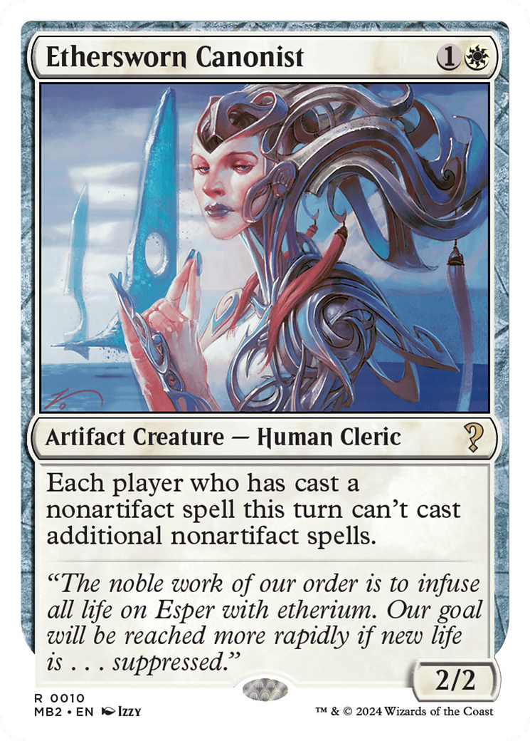 Ethersworn Canonist (White Border) [Mystery Booster 2] - Trinity Hobby