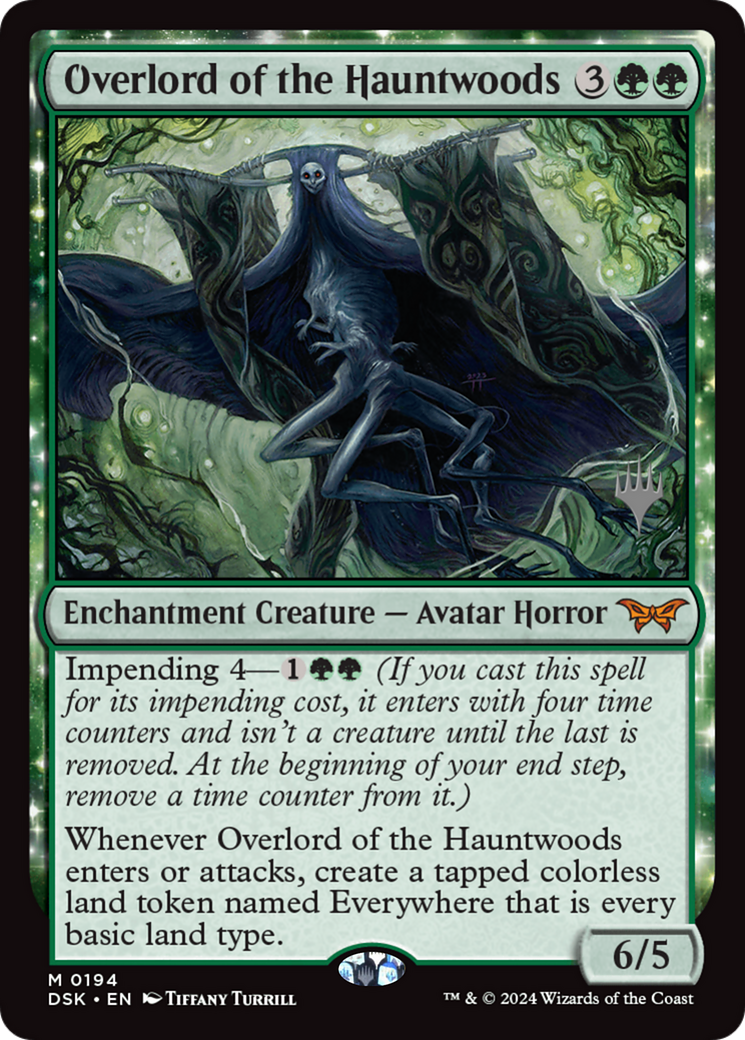Overlord of the Hauntwoods (Promo Pack) [Duskmourn: House of Horror Promos] - Trinity Hobby