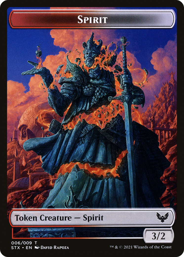Spirit  [Foil]  (STX-006) - [Strixhaven: School of Mages Tokens] - Trinity Hobby