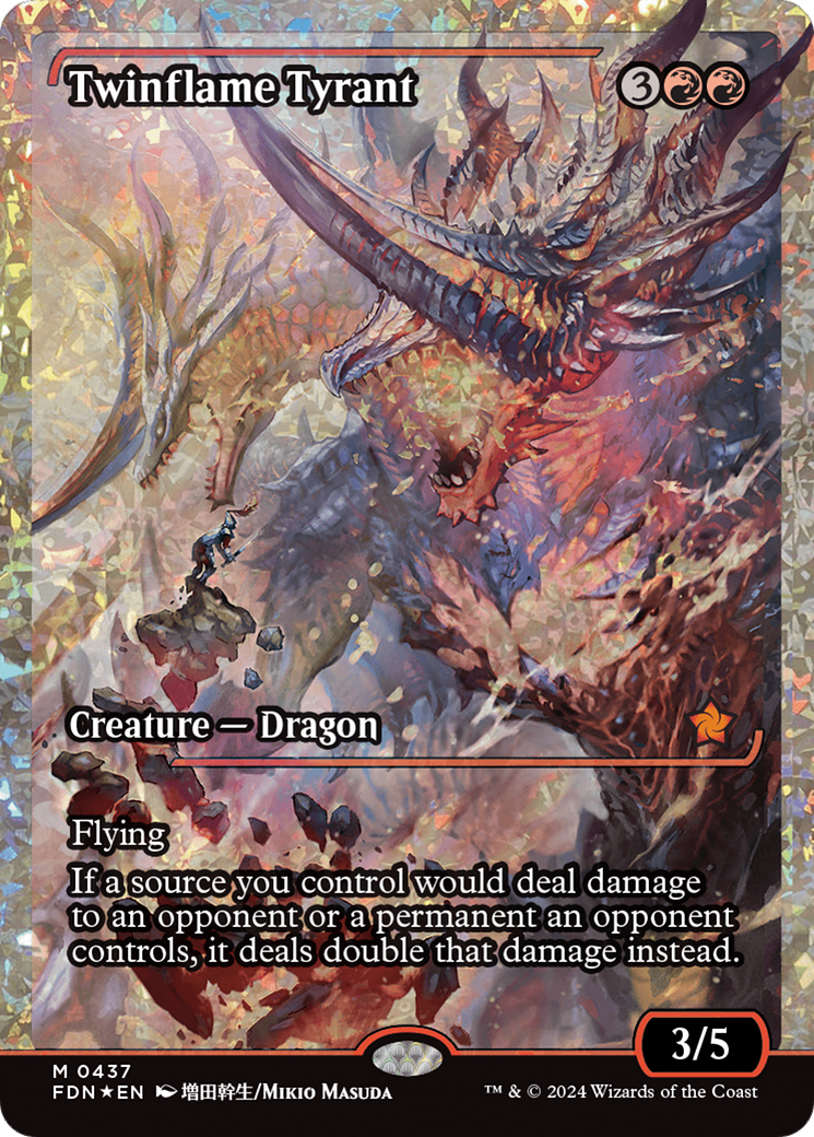 Twinflame Tyrant (Fracture Foil) [Foundations] - Trinity Hobby