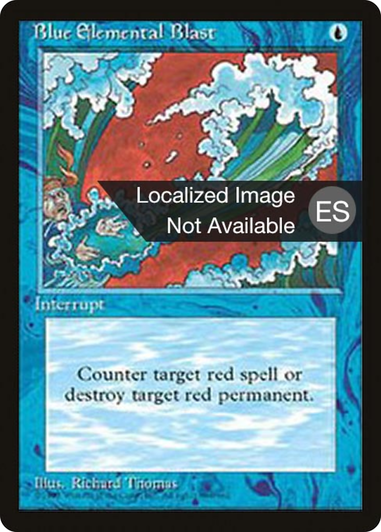 Blue Elemental Blast [Fourth Edition (Foreign Black Border)] - Trinity Hobby
