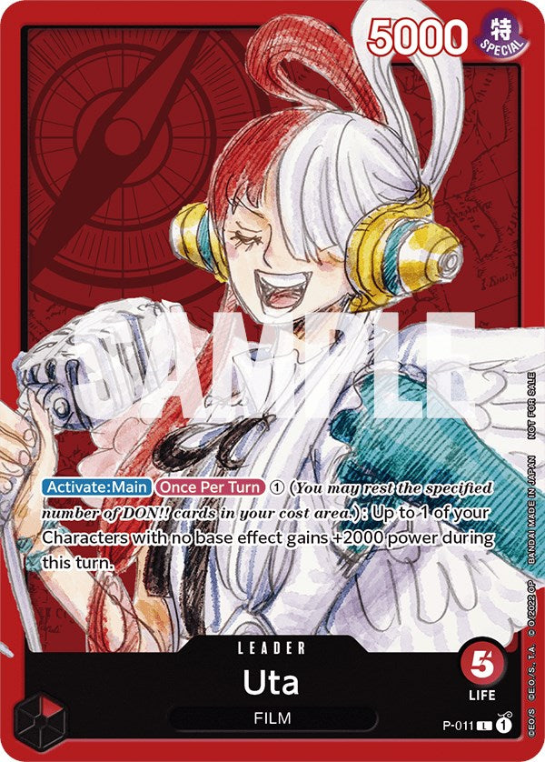 Uta (One Piece Film Red) (P-011) - [One Piece Promotion Cards] - Trinity Hobby