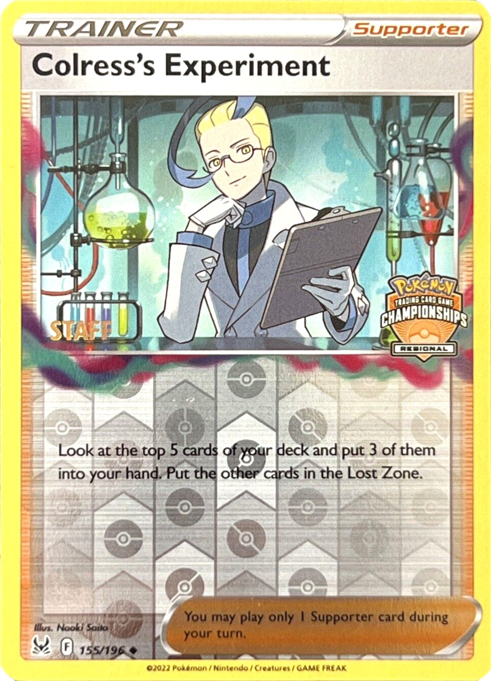 Colress's Experiment (Regional Championships) (Staff) [Sword & Shield: Lost Origin] - Trinity Hobby