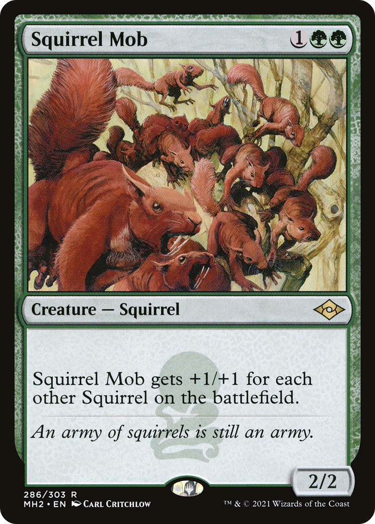 Squirrel Mob [Etched Foil]  (MH2-286) - [Modern Horizons 2] - Trinity Hobby