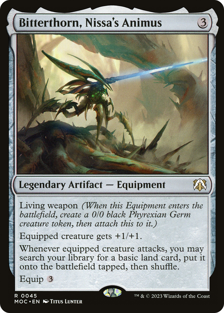 Bitterthorn, Nissa's Animus [March of the Machine Commander] - Trinity Hobby