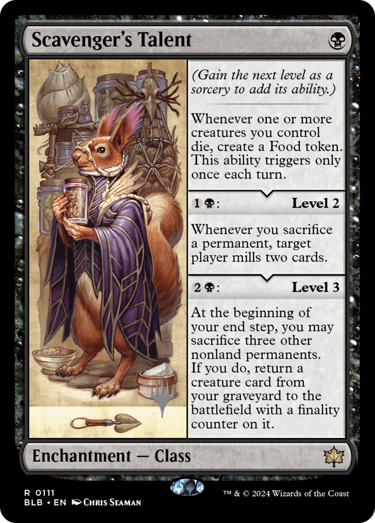 Scavenger's Talent (Promo Pack) [Bloomburrow Promos] - Trinity Hobby
