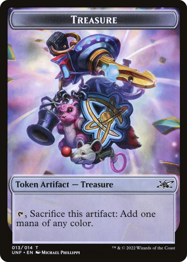 Treasure  [Foil]  (UNF-013) - [Unfinity Tokens] - Trinity Hobby
