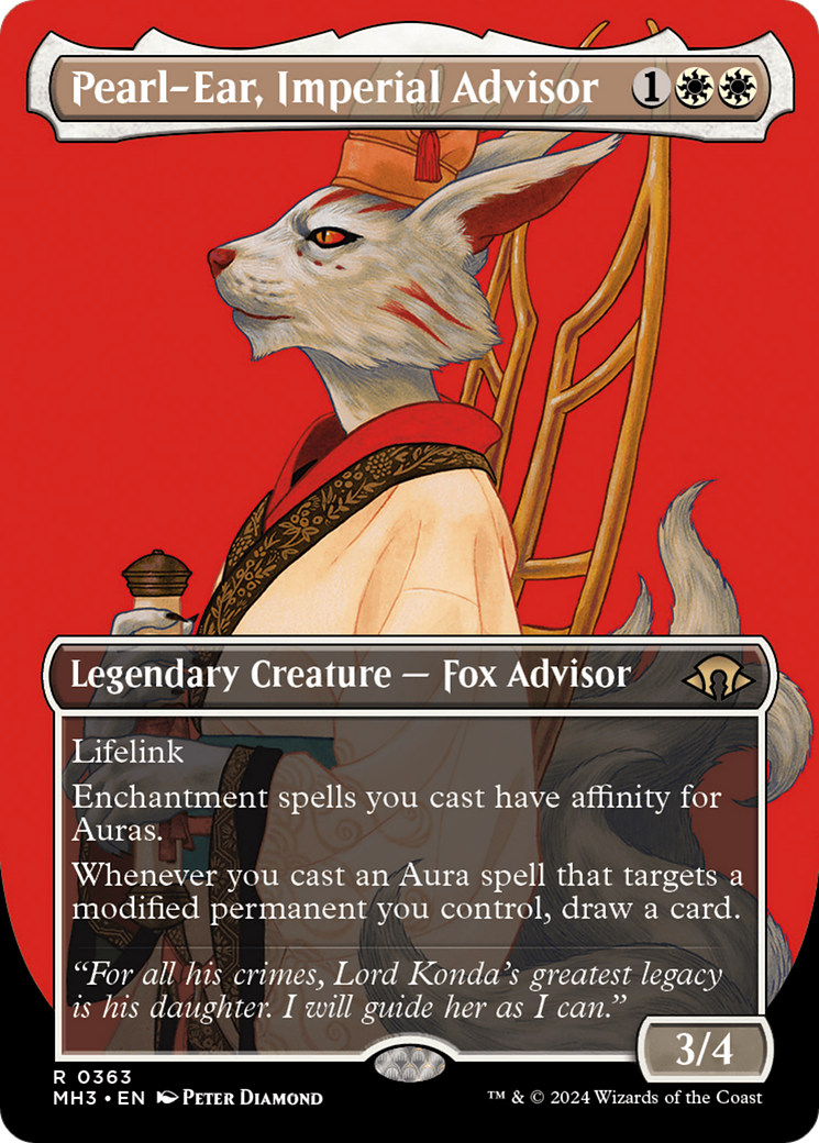 Pearl-Ear, Imperial Advisor (Borderless) [Modern Horizons 3] - Trinity Hobby