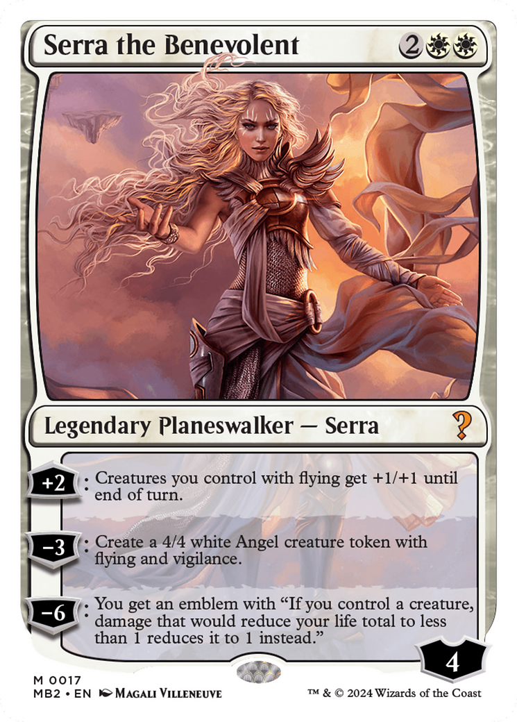 Serra the Benevolent (White Border) [Mystery Booster 2] - Trinity Hobby