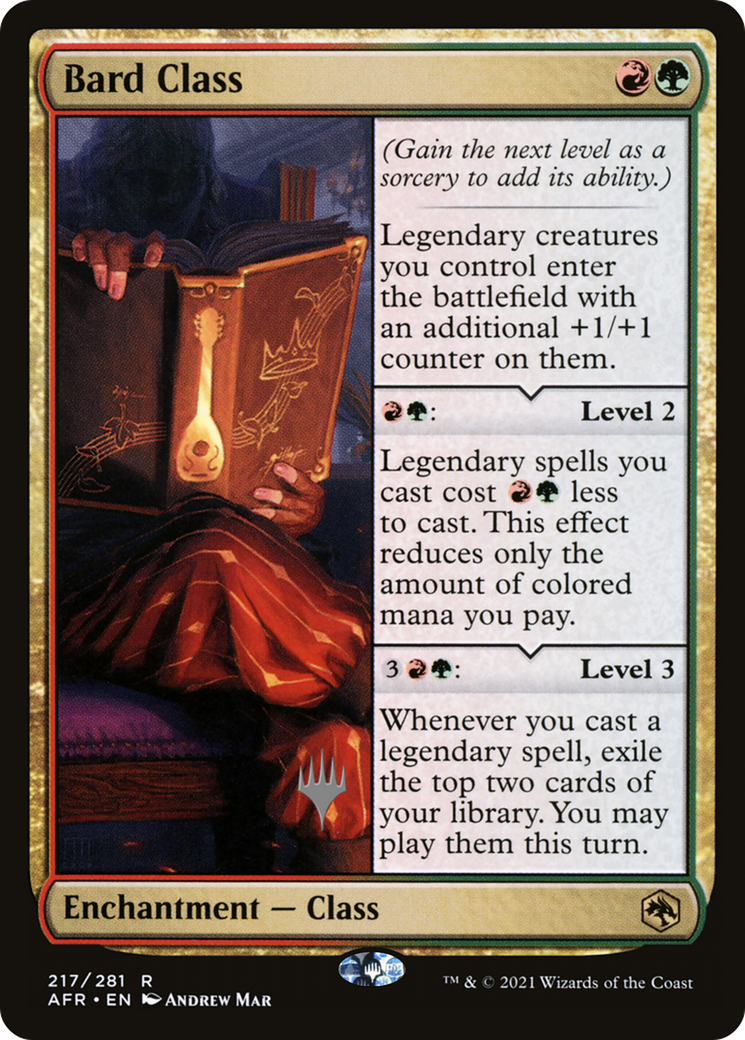 Bard Class (Promo Pack) [Dungeons & Dragons: Adventures in the Forgotten Realms Promos] - Trinity Hobby