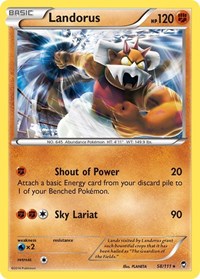 Landorus (58/111) (Theme Deck Exclusive) [XY: Furious Fists] - Trinity Hobby