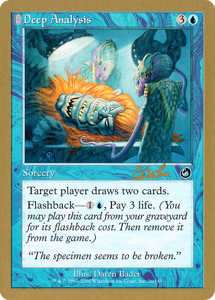 Deep Analysis (Carlos Romao) [World Championship Decks 2002] - Trinity Hobby