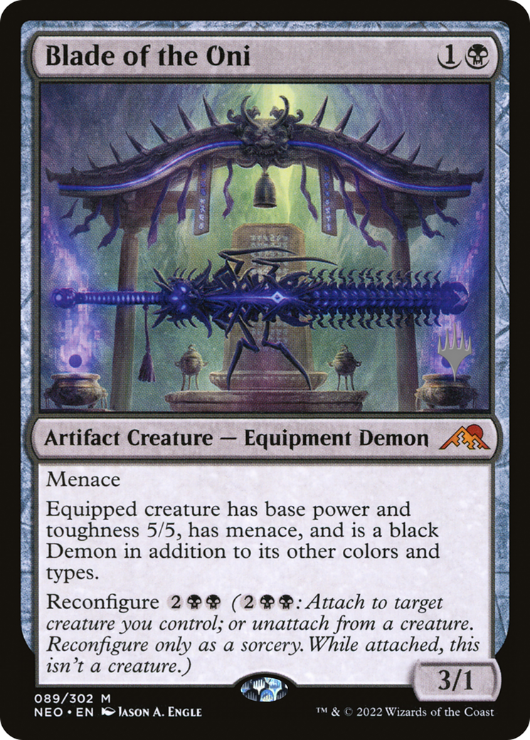 Blade of the Oni (Promo Pack) [Kamigawa: Neon Dynasty Promos] - Trinity Hobby