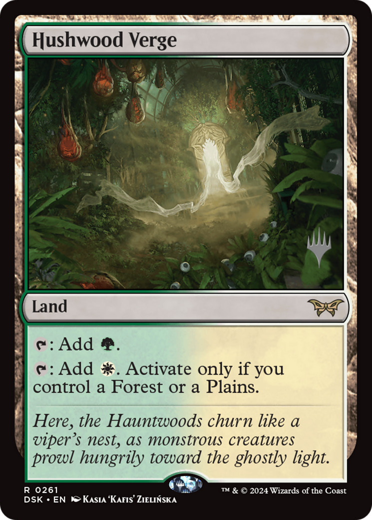 Hushwood Verge (Promo Pack) [Duskmourn: House of Horror Promos] - Trinity Hobby
