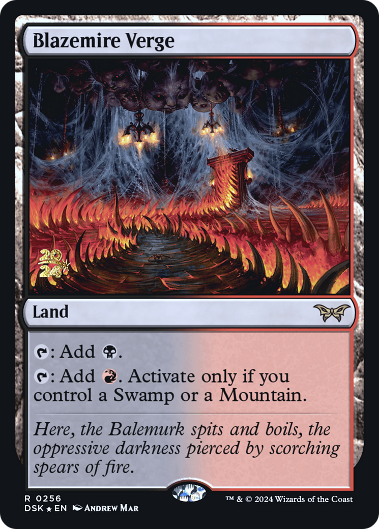 Blazemire Verge [Duskmourn: House of Horror Prerelease Promos] - Trinity Hobby