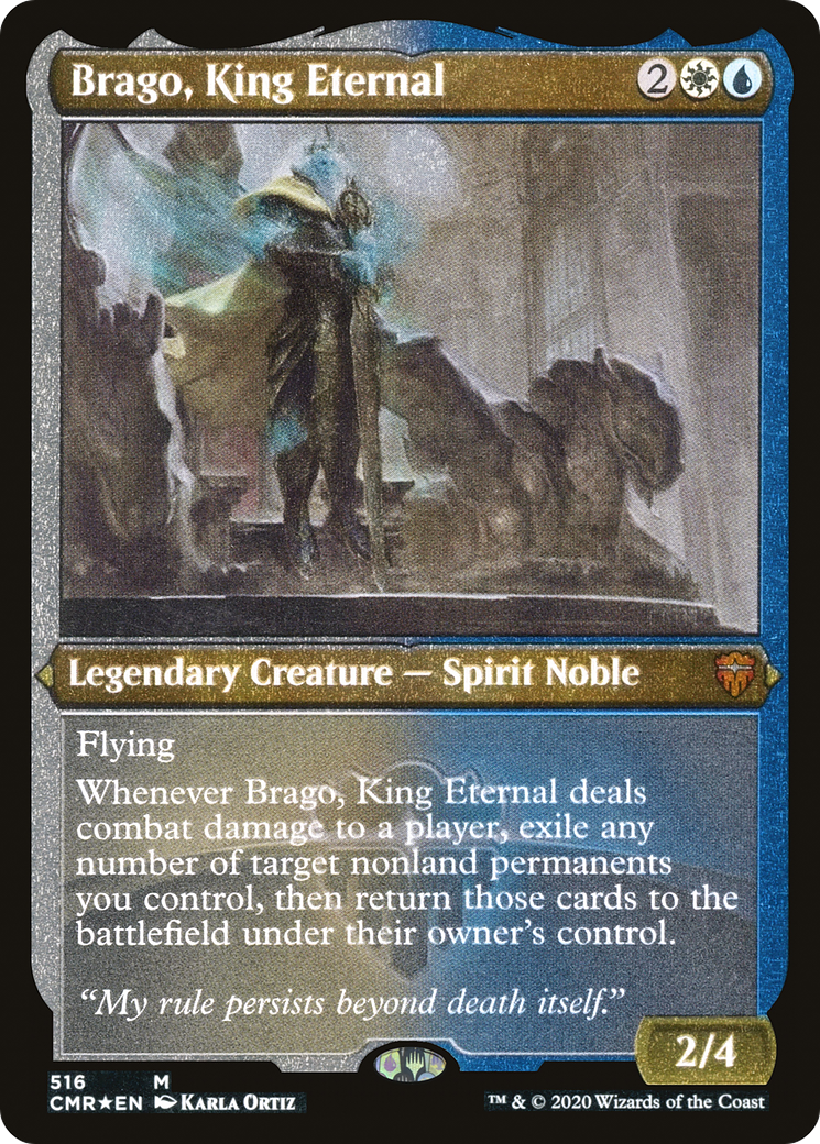 Brago, King Eternal (Etched) [Commander Legends] - Trinity Hobby