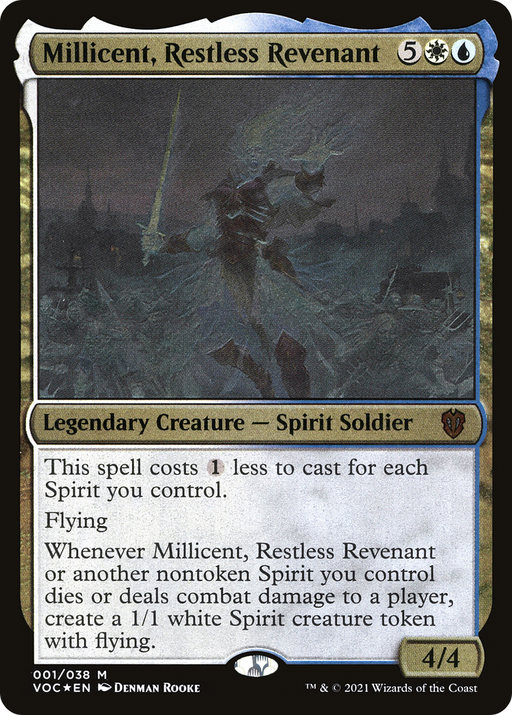 Millicent, Restless Revenant (VOC-001) - [Crimson Vow Commander Display Commanders] Foil - Trinity Hobby
