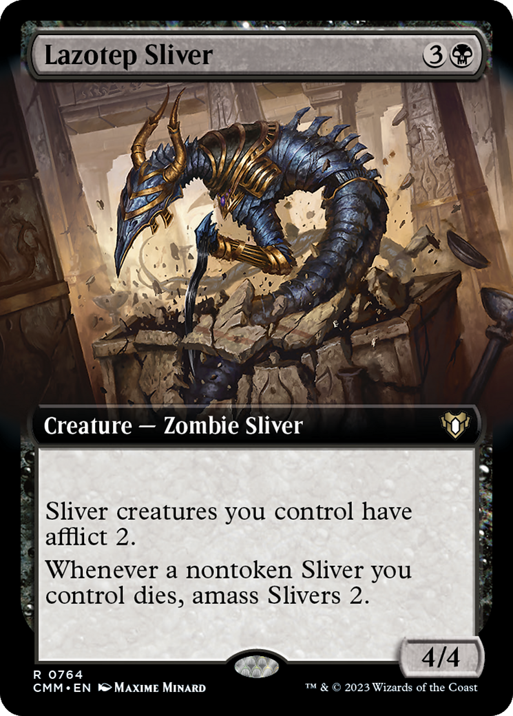 Lazotep Sliver (Extended Art) [Commander Masters] - Trinity Hobby